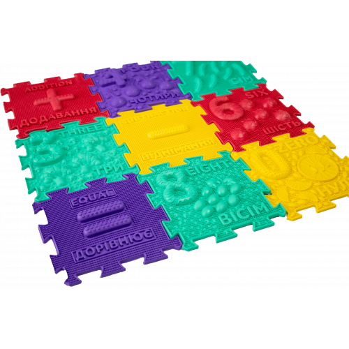 Masažinis kilimėlis „Puzzle Ortek Mathematics 32 moduliai