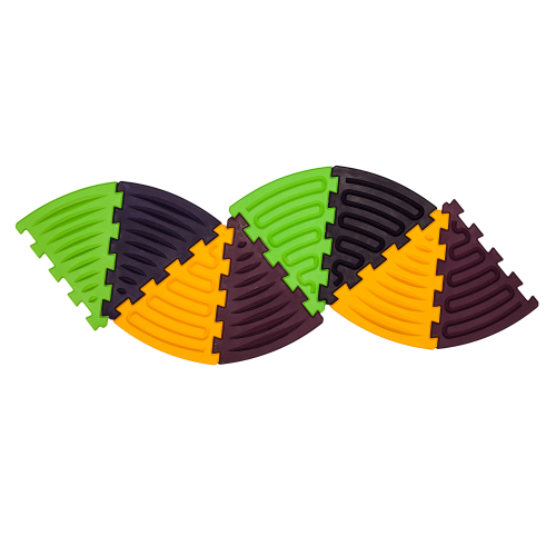 Masažinis kilimėlis „Trikampio dėlionė gyvatė“ 1 elementas