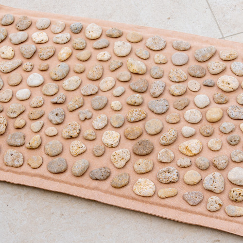 Masažinis ortopedinis kilimėlis su natūraliais akmenukais „Ortek“ MINKŠTAS 74x44 cm