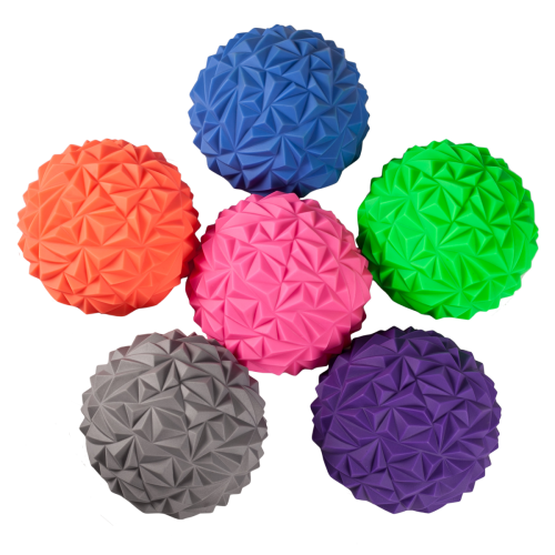 Masažinis balansinis pusiausvyros pusrutulis fitnesui ir gimnastikai «Crystal»