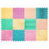 Ortopedinis sensorinis kilimėlis „Puzzle Mix Pastel“ 12 elementų