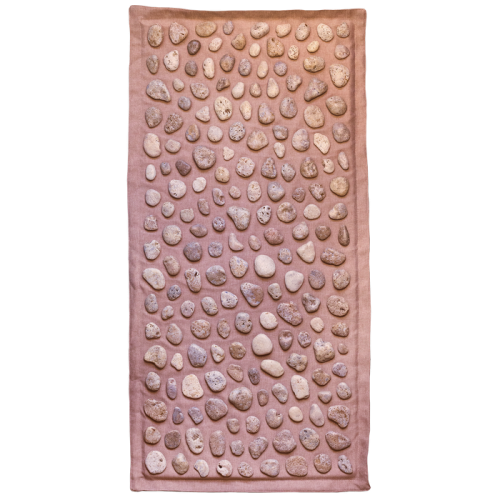Masažo kilimėlis su natūraliais akmenukais ir putplasčio sluoksniu viduje "Ortek" SOFT 93x44 cm