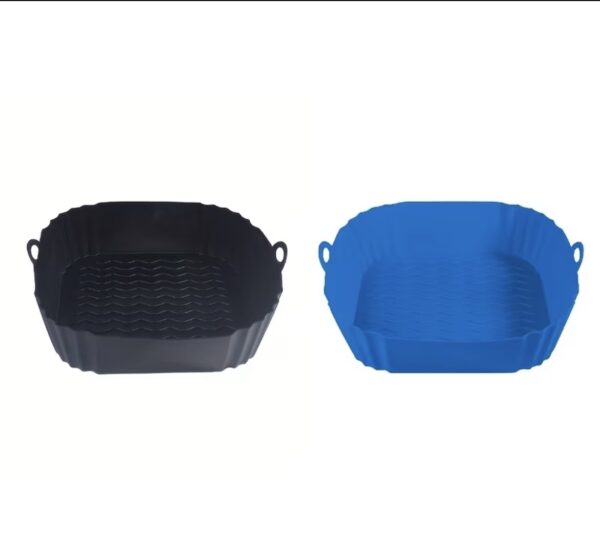 Karšto oro gruzdintuvės silikoninė kepimo forma 2 vnt (kvadratinė)