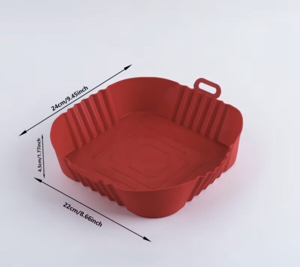 Karšto oro gruzdintuvės silikoninė kepimo forma 2 vnt (kvadratinė)