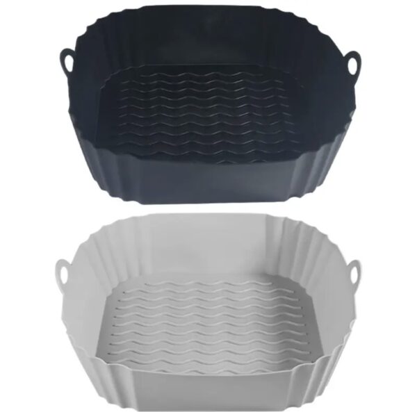 Karšto oro gruzdintuvės silikoninė kepimo forma 2 vnt (kvadratinė)