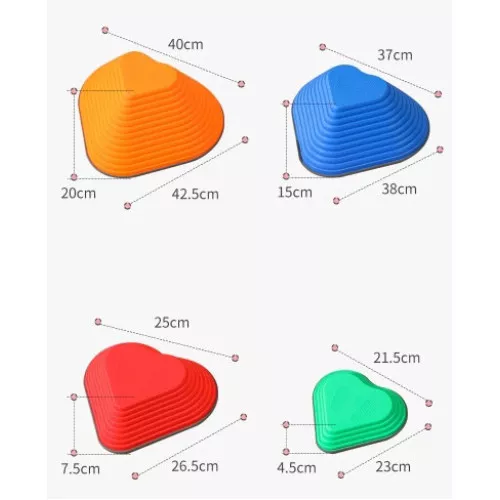 Balansavimo akmenų rinkinys vaikams "Širdys"