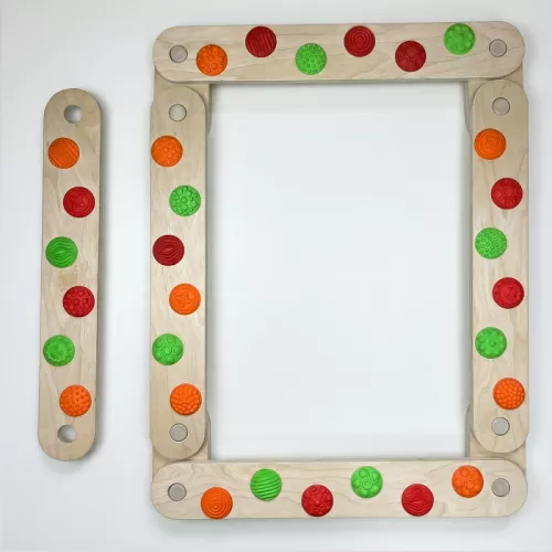 Balansavimo takas su masažo elementais ir balanso lenta