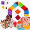 Masažo kilimėlis „Ortek Puzzle 14 elementų + 8 trikampiai