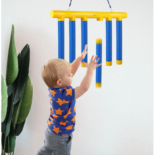 Reakcijos treniruočių žaislas su krentančiomis lazdomis "Pagauk!"