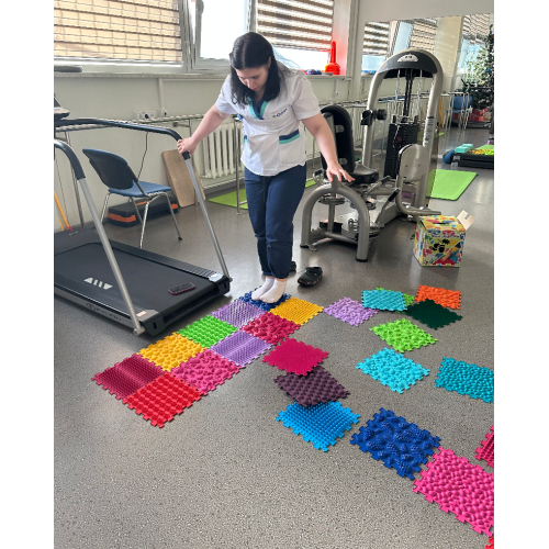 Masažinis reabilitacinis kilimėlis „Ortek Mix- 10 elementų, kietas