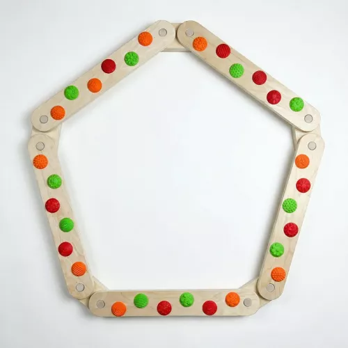 Balansavimo takas su masažo elementais ir balanso lenta