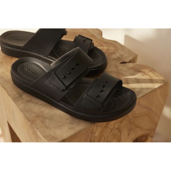 Crocs™ Brooklyn Buckle Low tapkės moterims (Juodos)