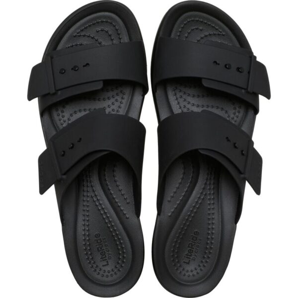 Crocs™ Brooklyn Buckle Low tapkės moterims (Juodos)