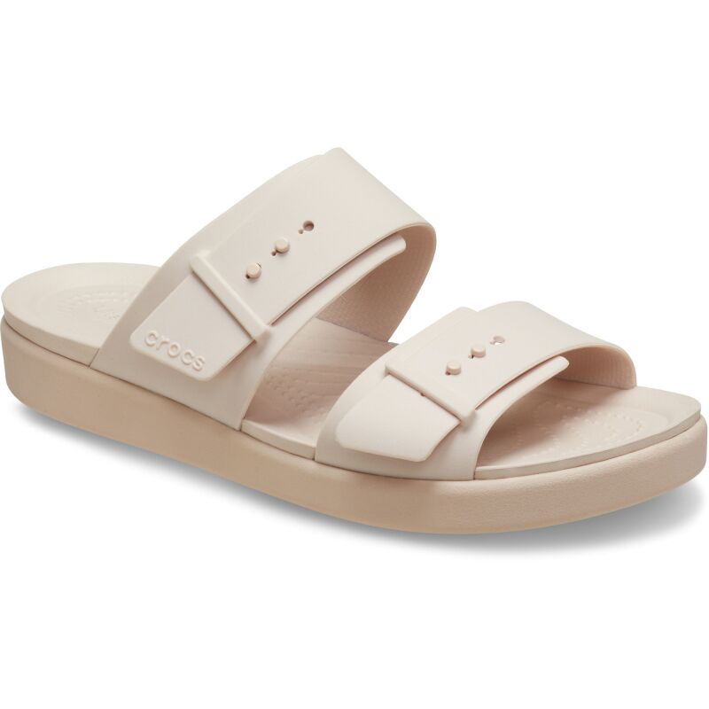Crocs™ Brooklyn Buckle Low tapkės moterims (Kreminės/Quartz)