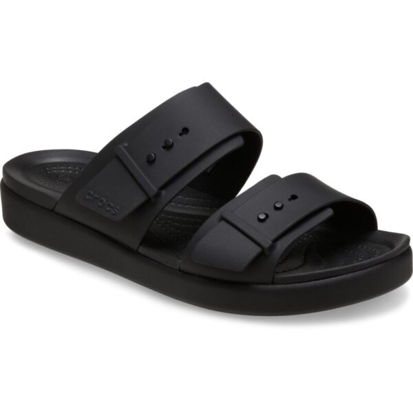 Crocs™ Brooklyn Buckle Low tapkės moterims (Juodos)
