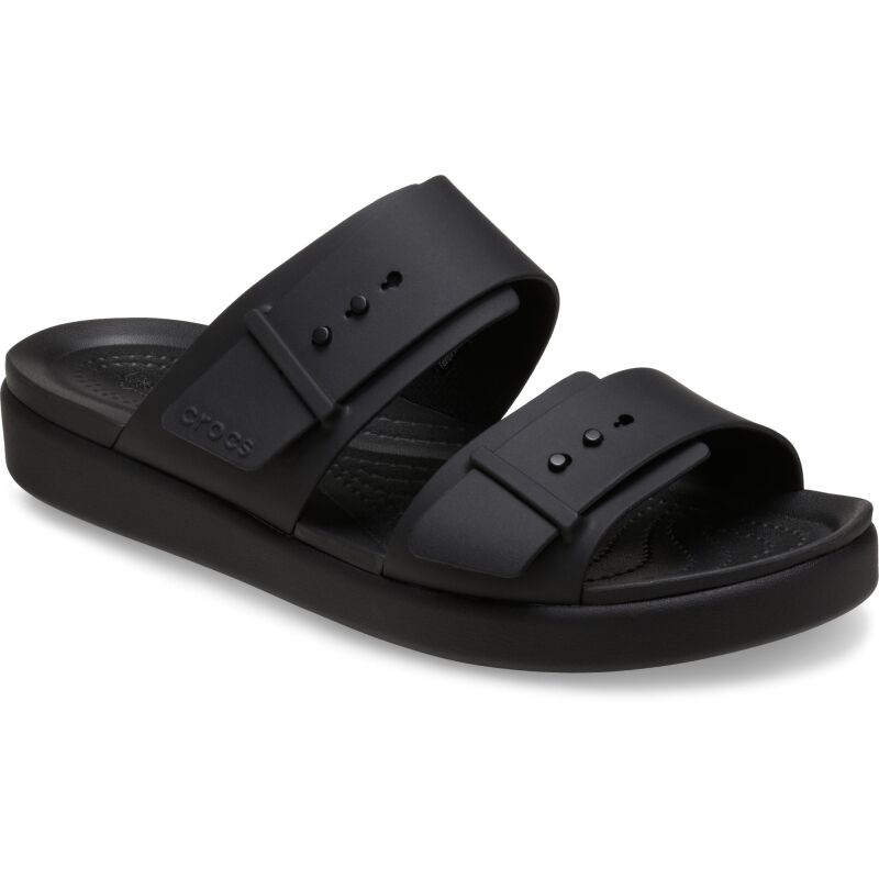 Crocs™ Brooklyn Buckle Low tapkės moterims (Juodos)