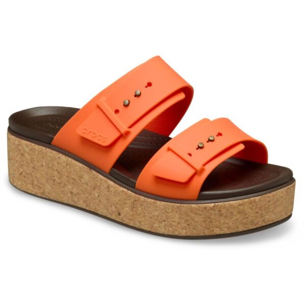 Crocs™ Brooklyn Ork Buckle tapkės (Oranžinė/Ruda)