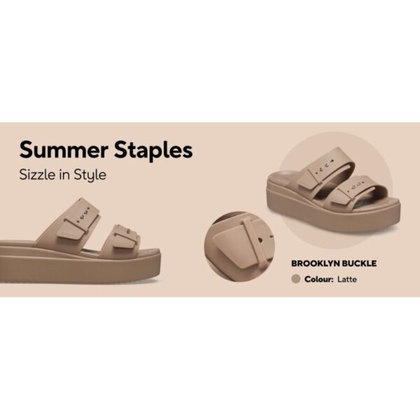 Crocs™ Brooklyn klasikinės tapkės (Rudos/Latte)