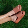 Crocs™ Brooklyn Slide klasikinės tapkės (Rudos)
