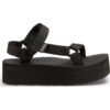 TEVA sandalai Flatform Universal moterims (Juodos)