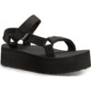 TEVA sandalai Flatform Universal moterims (Juodos)
