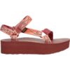 TEVA sandalai Flatform Universal Sunscape moterims (Ruda/Bordo)