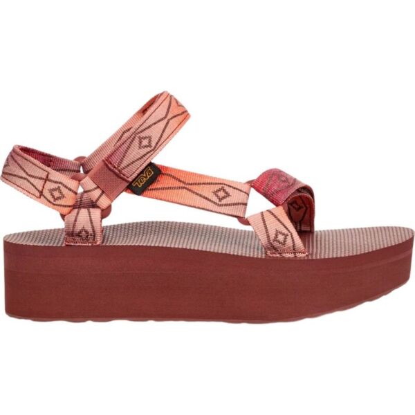 TEVA sandalai Flatform Universal Sunscape moterims (Ruda/Bordo)