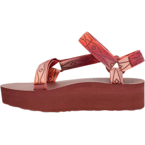 TEVA sandalai Flatform Universal Sunscape moterims (Ruda/Bordo)