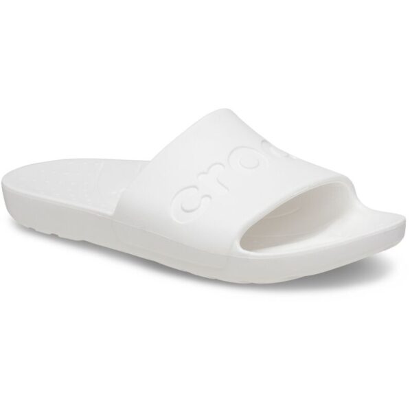 crocs-slide-baltos-tapkes-vyrams-moterims Crocs™ Slide šlepetės unisex (Baltos)