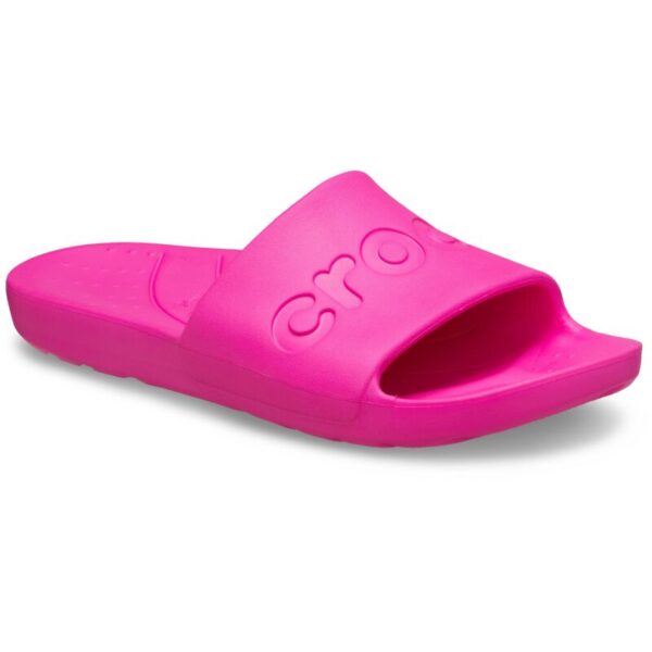 crocs-slide-tapkes-moterims-rozines Crocs™ Slide šlepetės moterims (Rožinės)