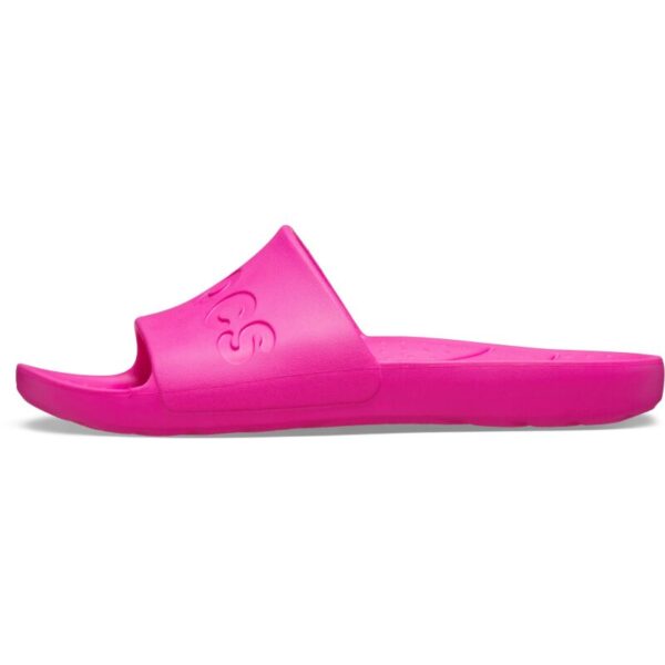 crocs-slide-tapkes-rozines Crocs™ Slide šlepetės moterims (Rožinės)