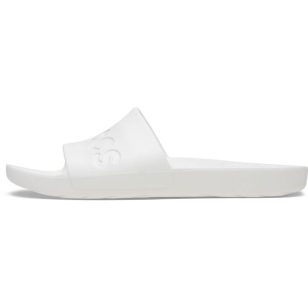 crocs-slide-white-baltos-tapkes-baseinui Crocs™ Slide šlepetės unisex (Baltos)