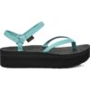 TEVA sandalai Originals Flatform Slim moterims (Juoda/Šviesiai mėlyna)