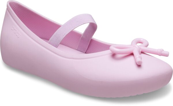 00fd75250391abe6f94eec0118416d22 Crocs™ Brooklyn Bow Flat Ballerina Pink