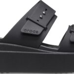 Crocs™ Brooklyn Sandal Low Wedge Women's Black