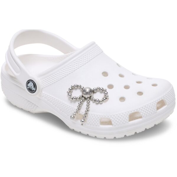 046e01a820085940efdf722289132690 Crocs™ Jibbitz Silver Beaded Bow 198445304255 Jibbitz Silver Beaded Bow 198445304255