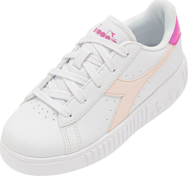 DIADORA Game Step Ps Kid's White/Robinia Violet