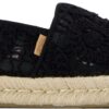 TOMS BLACK CROCHET LACE 10021938 Black