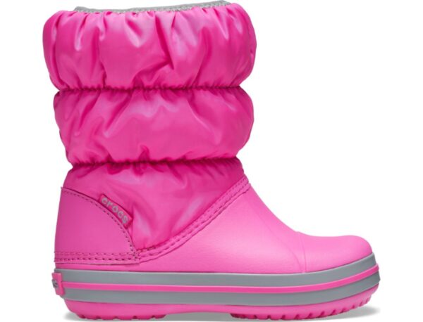 0e128252c635afdf0f548d1c2fa2322e Crocs™ Kids' Winter Puff Boot Electric Pink/Light Grey