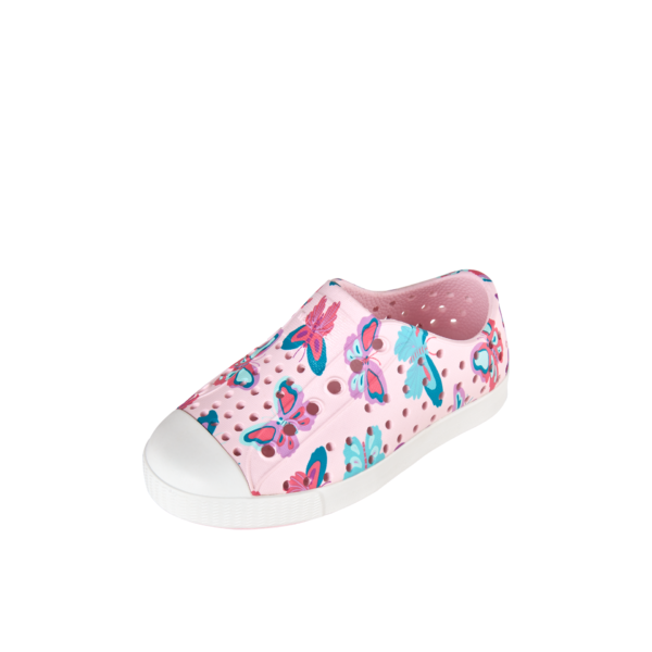 NATIVE Jefferson Print Child Milk Pink/Shell White/Flutter Friends