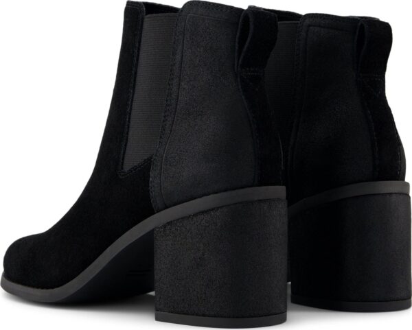 TOMS SUEDE/METALLIC WOMEN'S  EVELYN CHELSEA BOOT 100213 Black