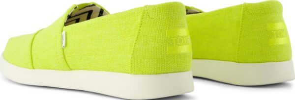 TOMS BRIGHT LIME HERITAGE CANVAS 10021924 Medium Green