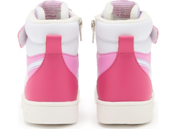 11b7cde148c9530b8149540af1f54a76 DIADORA Magic Basket Mid Ps Kid's Pink Yarrow/White