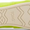 TOMS BRIGHT LIME HERITAGE CANVAS 10021937 Medium Green