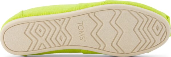 TOMS BRIGHT LIME HERITAGE CANVAS 10021937 Medium Green