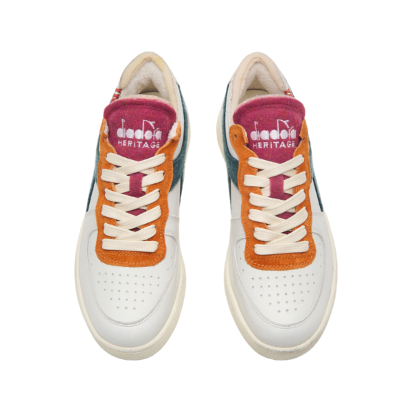 126dc7ca605b5aa24ab290ea5fdec05d DIADORA Mi Basket Row Cut Tennis White/Eden