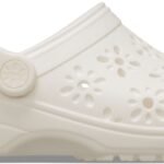 Crocs™ CLASSIC FLORAL CUT OUT CLOG Chalk