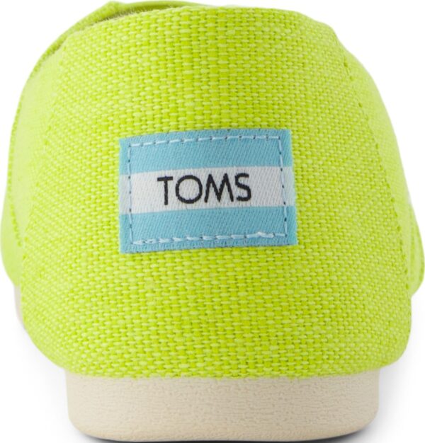 TOMS BRIGHT LIME HERITAGE CANVAS 10021937 Medium Green