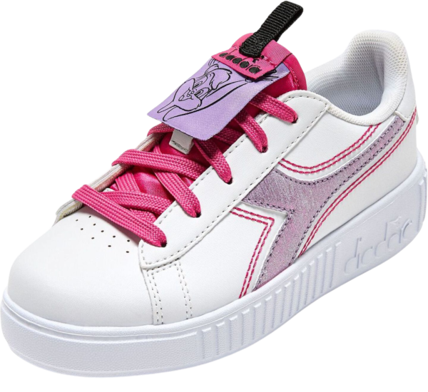130778a2b76ceaa7c4033e2f705c51ff DIADORA GAME STEP P PS LOLA LABEL White/Violet Iris
