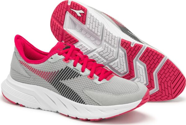 13682688e9798e490ea2479b016d99c1 DIADORA PASSO 3 W Silver Dd/Blk/Rubine Red C